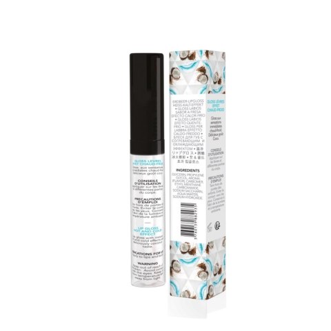 HOT KISS LIP GLOSS - Lip gloss hot-cold effect Coconut 7,4 ml Exsens HOT KISS LIP GLOSS - Lip gloss hot-cold effect Coconut 7,4 ml Exsens