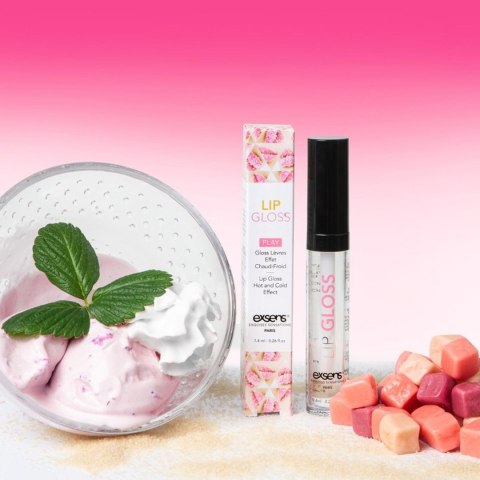 LIP GLOSS - Lip gloss hot-cold effect Strawberry 7,4 ml Exsens