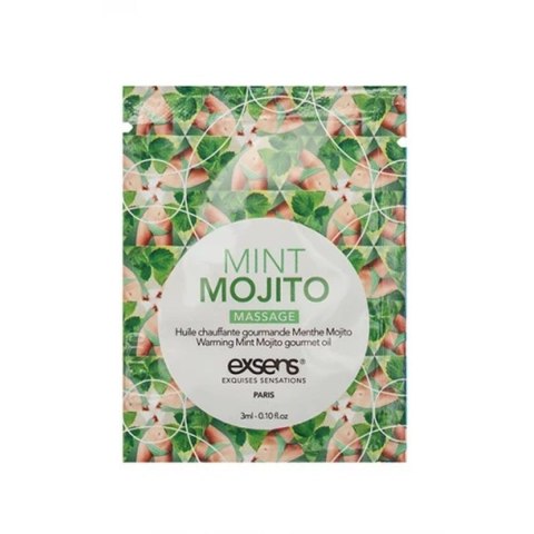 MINT MOJITO SACHET Warming gourmet massage oil (3 ml x 10 szt.) Exsens MINT MOJITO SACHET Warming gourmet massage oil (3 ml x 10 szt.) Exsens