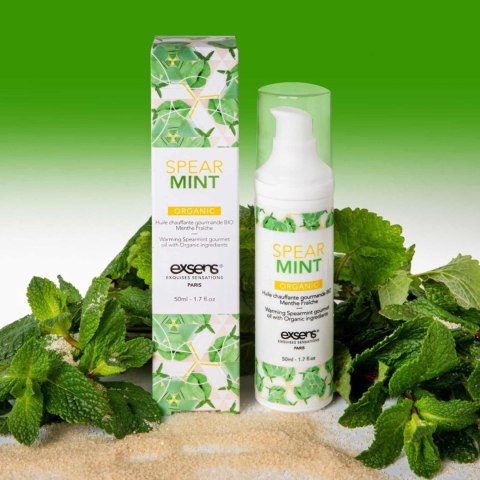 SPEARMINT ORGANIC warming gourmet massage oil with organic ingredients 50 ml Exsens SPEARMINT ORGANIC warming gourmet massage oil with organic ingredients 50 ml Exsens