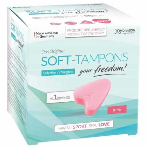 Tampony-Soft-Tampons mini, box of 3 JoyDivision Tampony-Soft-Tampons mini, box of 3 JoyDivision