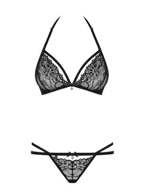 Bielizna-838-SET-1 komplet 2-częściowy czarny L/XL Obsessive Bielizna-838-SET-1 komplet 2-częściowy czarny L/XL Obsessive