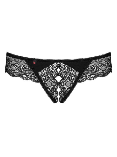 Bielizna- Miamor stringi otwarte czarne XXL Obsessive Bielizna- Miamor stringi otwarte czarne XXL Obsessive