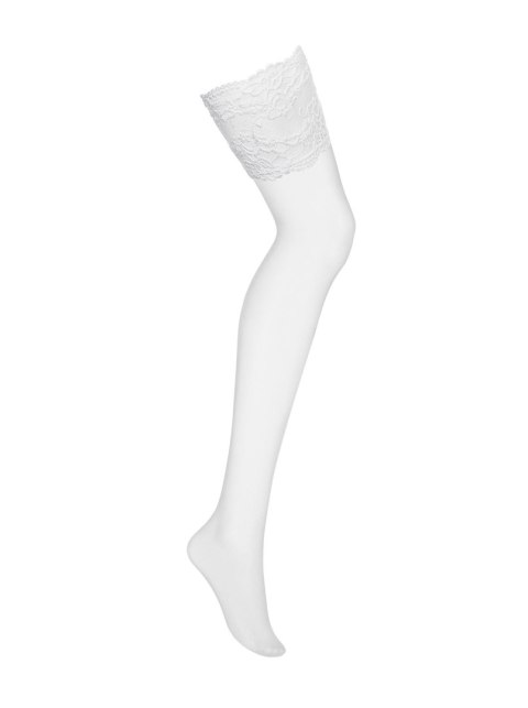 Bielizna-810-STO-2 pończochy białe S/M Obsessive Bielizna-810-STO-2 pończochy białe S/M Obsessive