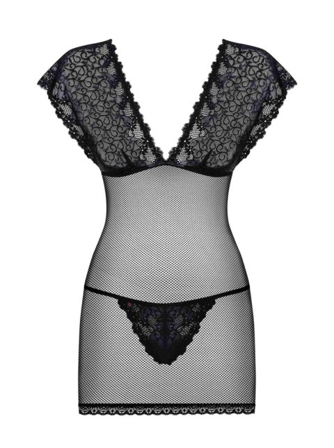 Bielizna-821-CHE-1 koszulka i stringi L/XL Obsessive