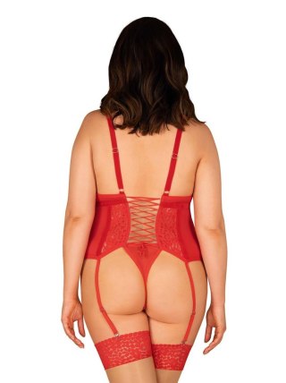 Bielizna-Blossmina gorset i stringi 4XL/5XL Obsessive