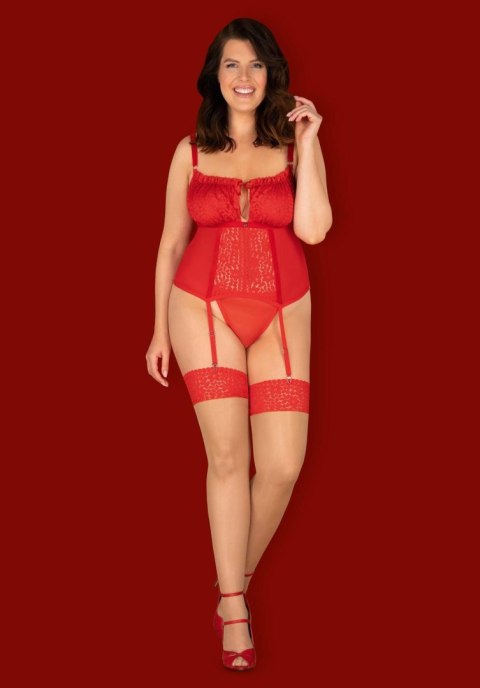 Bielizna-Blossmina gorset i stringi 6XL/7XL Obsessive