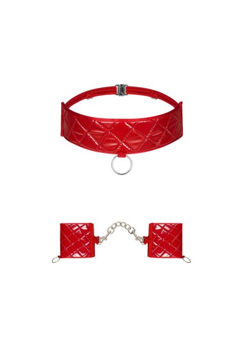 Bielizna-Hunteria kajdanki i choker O/S Obsessive Bielizna-Hunteria kajdanki i choker O/S Obsessive