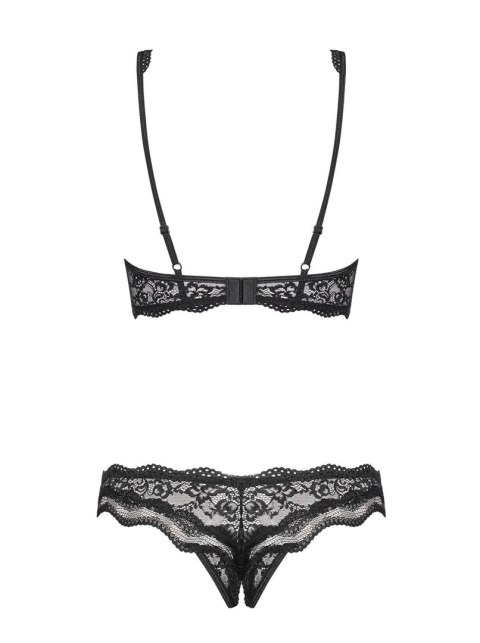 Bielizna-Luvae komplet 2-częściowy otwarty Czarny L/XL Obsessive Bielizna-Luvae komplet 2-częściowy otwarty Czarny L/XL Obsessive