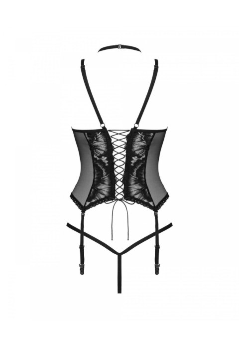 Bielizna-Alessya gorset czarny M/L Obsessive Bielizna-Alessya gorset czarny M/L Obsessive