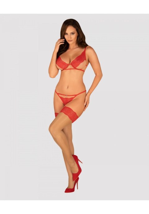 Bielizna-Mellania komplet czerwony S/M Obsessive Bielizna-Mellania komplet czerwony S/M Obsessive