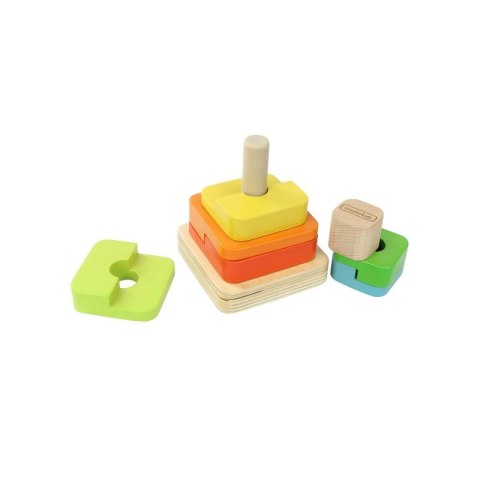 MASTERKIDZ Drewniana Układanka Sorter Piramidka Montessori Masterkidz MASTERKIDZ Drewniana Układanka Sorter Piramidka Montessori Masterkidz