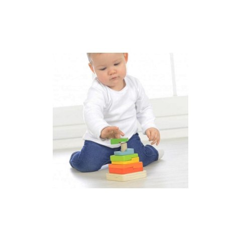 MASTERKIDZ Drewniana Układanka Sorter Piramidka Montessori Masterkidz MASTERKIDZ Drewniana Układanka Sorter Piramidka Montessori Masterkidz