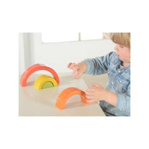 MASTERKIDZ Drewniane Puzzle Układanka Tęcza Montessori Masterkidz MASTERKIDZ Drewniane Puzzle Układanka Tęcza Montessori Masterkidz