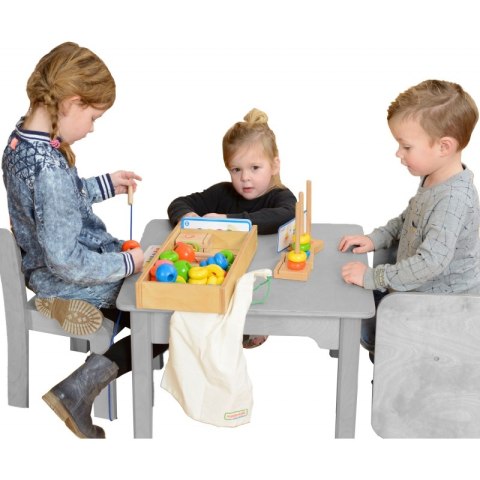 MASTERKIDZ Duża Drewniana Nawlekanka Sznurowanka Karty w pudełku Montessori Masterkidz MASTERKIDZ Duża Drewniana Nawlekanka Sznurowanka Karty w pudełku Montessori Masterkidz