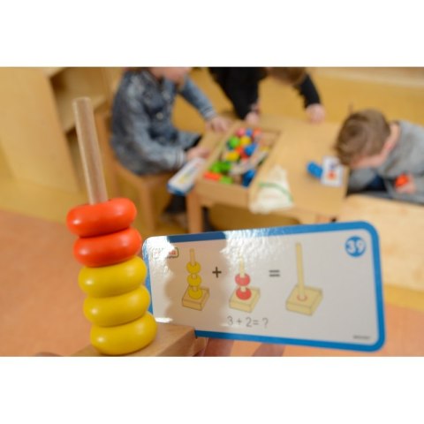 MASTERKIDZ Duża Drewniana Nawlekanka Sznurowanka Karty w pudełku Montessori Masterkidz MASTERKIDZ Duża Drewniana Nawlekanka Sznurowanka Karty w pudełku Montessori Masterkidz