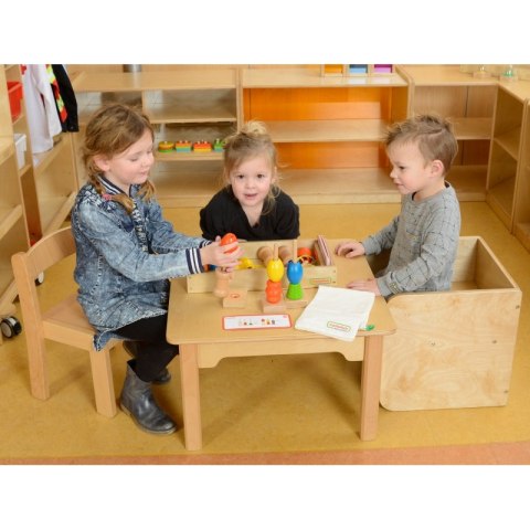 MASTERKIDZ Duża Drewniana Nawlekanka Sznurowanka Montessori Masterkidz
