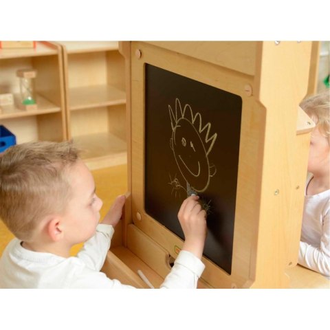 MASTERKIDZ Dwustronna Tablica Do Pisania Kredowa i Suchościeralna 2w1 Ścienna Tablica Edukacyjna Flex Masterkidz MASTERKIDZ Dwustronna Tablica Do Pisania Kredowa i Suchościeralna 2w1 Ścienna Tablica Edukacyjna Flex Masterkidz