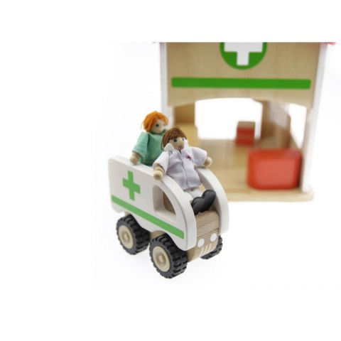 MASTERKIDZ Mini Szpital Drewniany Zestaw Makieta Masterkidz