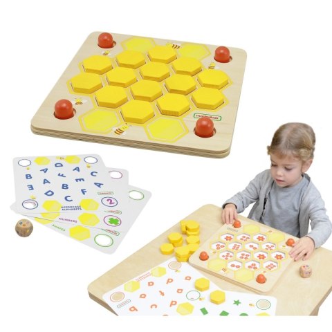 MASTERKIDZ Tablica Edukacyjna Gra Nauka Pamięci Ul i Pszczoły Montessori Masterkidz MASTERKIDZ Tablica Edukacyjna Gra Nauka Pamięci Ul i Pszczoły Montessori Masterkidz