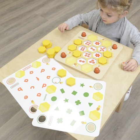 MASTERKIDZ Tablica Edukacyjna Gra Nauka Pamięci Ul i Pszczoły Montessori Masterkidz MASTERKIDZ Tablica Edukacyjna Gra Nauka Pamięci Ul i Pszczoły Montessori Masterkidz