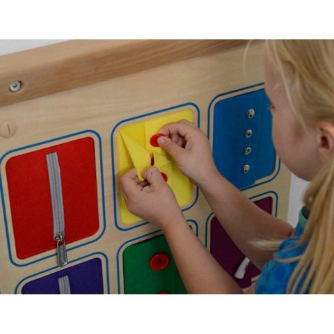 MASTERKIDZ Tablica Ścienna Otwieranie I Zamykanie Zamków Suwaki Guziki Montessori Masterkidz MASTERKIDZ Tablica Ścienna Otwieranie I Zamykanie Zamków Suwaki Guziki Montessori Masterkidz