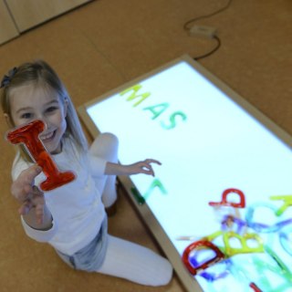 MASTERKIDZ Zestaw Literek i Cyferek Alfabet Montessori Masterkidz