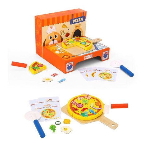 TOOKY TOY Drewniany Zestaw do Pizzy Wzory 39 el. Certyfikat FSC Tooky Toy TOOKY TOY Drewniany Zestaw do Pizzy Wzory 39 el. Certyfikat FSC Tooky Toy