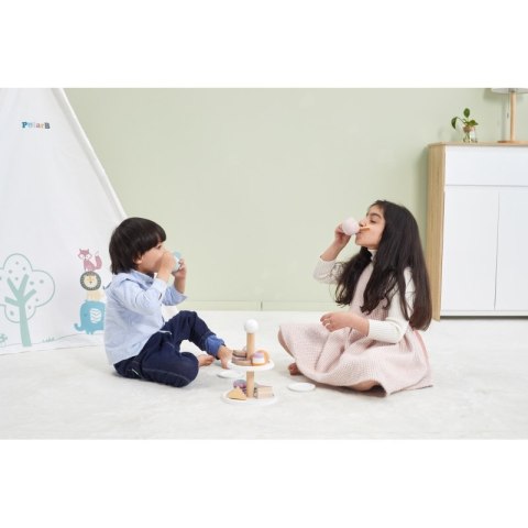 VIGA PolarB Patera drewniana z Babeczkami Ciasteczkami Kawą zestaw 15 akc Viga Toys VIGA PolarB Patera drewniana z Babeczkami Ciasteczkami Kawą zestaw 15 akc Viga Toys