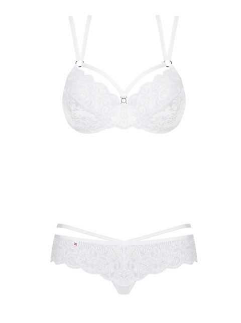 Bielizna-860-SET-2 komplet 2-częściowy biały L/XL Obsessive Bielizna-860-SET-2 komplet 2-częściowy biały L/XL Obsessive
