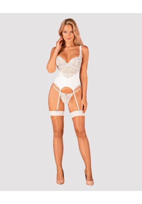 Bielizna-S814 pończochy białe S/M Obsessive Bielizna-S814 pończochy białe S/M Obsessive