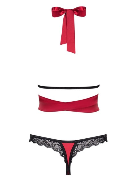 Bielizna-Sensuelia komplet 2-częściowy czerwony L/XL Obsessive Bielizna-Sensuelia komplet 2-częściowy czerwony L/XL Obsessive