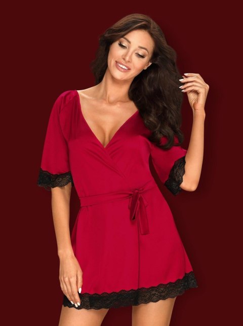 Bielizna-Sensuelia szlafrok czerwony L/XL Obsessive Bielizna-Sensuelia szlafrok czerwony L/XL Obsessive