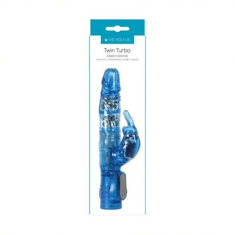 Me You Us Twin Turbo Rabbit Vibrator Blue Me You Us Me You Us Twin Turbo Rabbit Vibrator Blue Me You Us