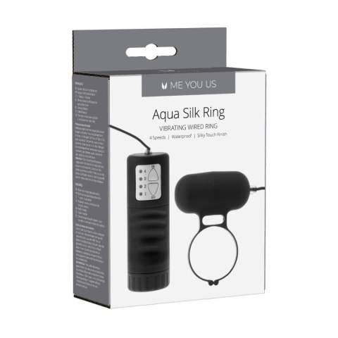 Pierścień- Me You Us Aqua Silks Cock Ring Black Me You Us Pierścień- Me You Us Aqua Silks Cock Ring Black Me You Us