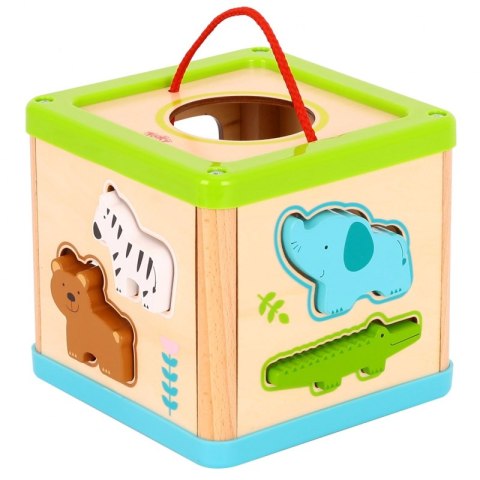 TOOKY TOY Drewniany Sorter Kostka Edukacyjna Zwierzątka Tooky Toy TOOKY TOY Drewniany Sorter Kostka Edukacyjna Zwierzątka Tooky Toy