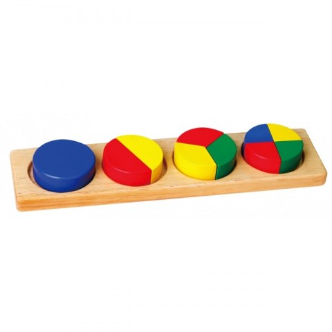 VIGA Drewniana Układanka Klocki Matematyczne Ułamki 10 Klocków Montessori Viga Toys VIGA Drewniana Układanka Klocki Matematyczne Ułamki 10 Klocków Montessori Viga Toys