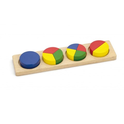 VIGA Drewniana Układanka Klocki Matematyczne Ułamki 10 Klocków Montessori Viga Toys VIGA Drewniana Układanka Klocki Matematyczne Ułamki 10 Klocków Montessori Viga Toys