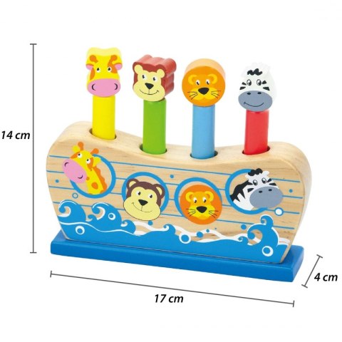 VIGA Drewniane Skaczące Zwierzątka Arka Noego Viga Toys VIGA Drewniane Skaczące Zwierzątka Arka Noego Viga Toys