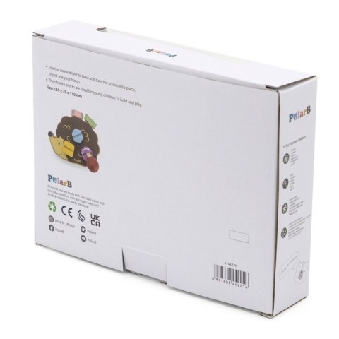 VIGA PolarB Drewniana Zabawka Konstrukcyjna Jeżyk ze Śrubkami Montessori Viga Toys VIGA PolarB Drewniana Zabawka Konstrukcyjna Jeżyk ze Śrubkami Montessori Viga Toys