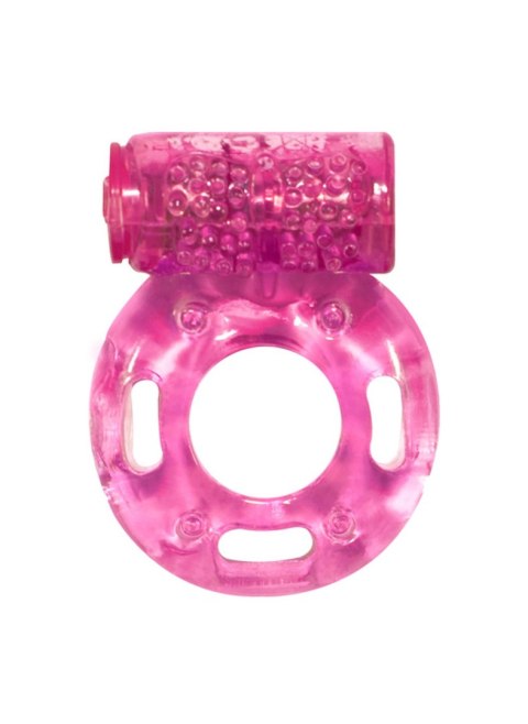 Cockring with vibration Rings Axle-pin pink Lola Toys Cockring with vibration Rings Axle-pin pink Lola Toys