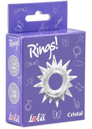 Pierścień-Cockring Rings Cristal white Lola Toys
