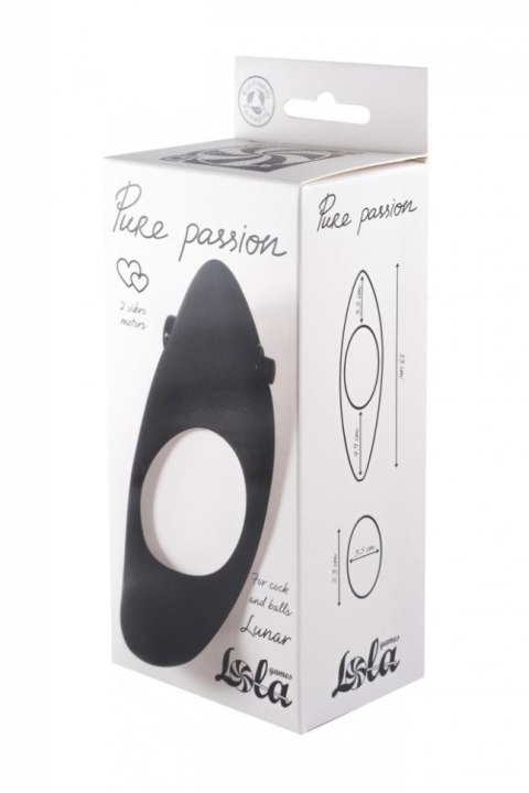 Pierścień-Erection Vibroring Pure Passion Lunar Black Lola Games Pierścień-Erection Vibroring Pure Passion Lunar Black Lola Games
