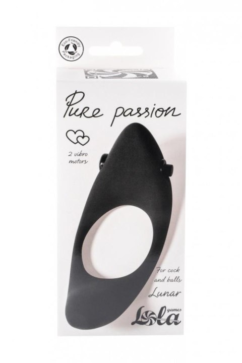 Pierścień-Erection Vibroring Pure Passion Lunar Black Lola Games Pierścień-Erection Vibroring Pure Passion Lunar Black Lola Games