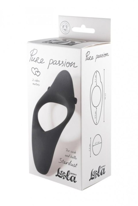 Pierścień-Erection Vibroring Pure Passion Stardust Black Lola Games Pierścień-Erection Vibroring Pure Passion Stardust Black Lola Games