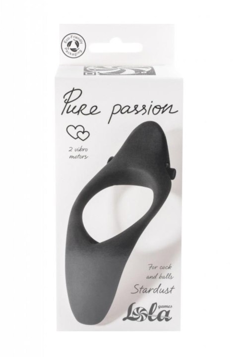 Pierścień-Erection Vibroring Pure Passion Stardust Black Lola Games Pierścień-Erection Vibroring Pure Passion Stardust Black Lola Games