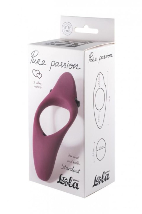 Pierścień-Erection Vibroring Pure Passion Stardust Wine Red Lola Games Pierścień-Erection Vibroring Pure Passion Stardust Wine Red Lola Games