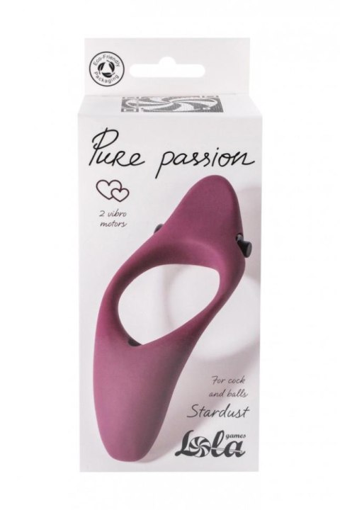 Pierścień-Erection Vibroring Pure Passion Stardust Wine Red Lola Games Pierścień-Erection Vibroring Pure Passion Stardust Wine Red Lola Games