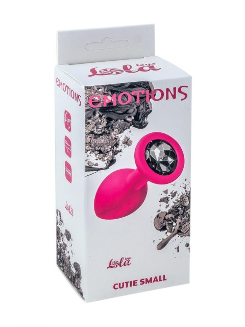 Plug-Anal Emotions Cutie Small Pink black crystal Lola Toys Plug-Anal Emotions Cutie Small Pink black crystal Lola Toys