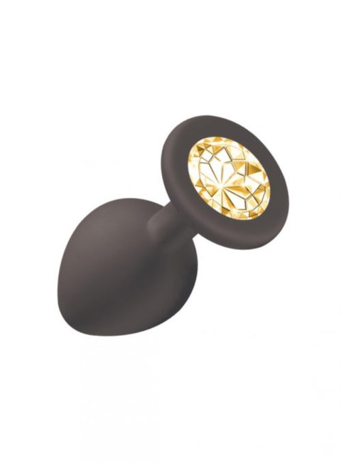 Plug-Anal Plug Emotions Cutie Medium Black golden crystal Lola Toys Plug-Anal Plug Emotions Cutie Medium Black golden crystal Lola Toys